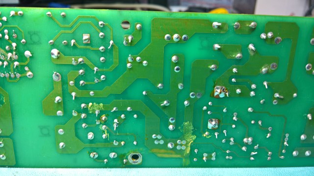 H7878 Underside of PSU Board Showing Possible Leakages