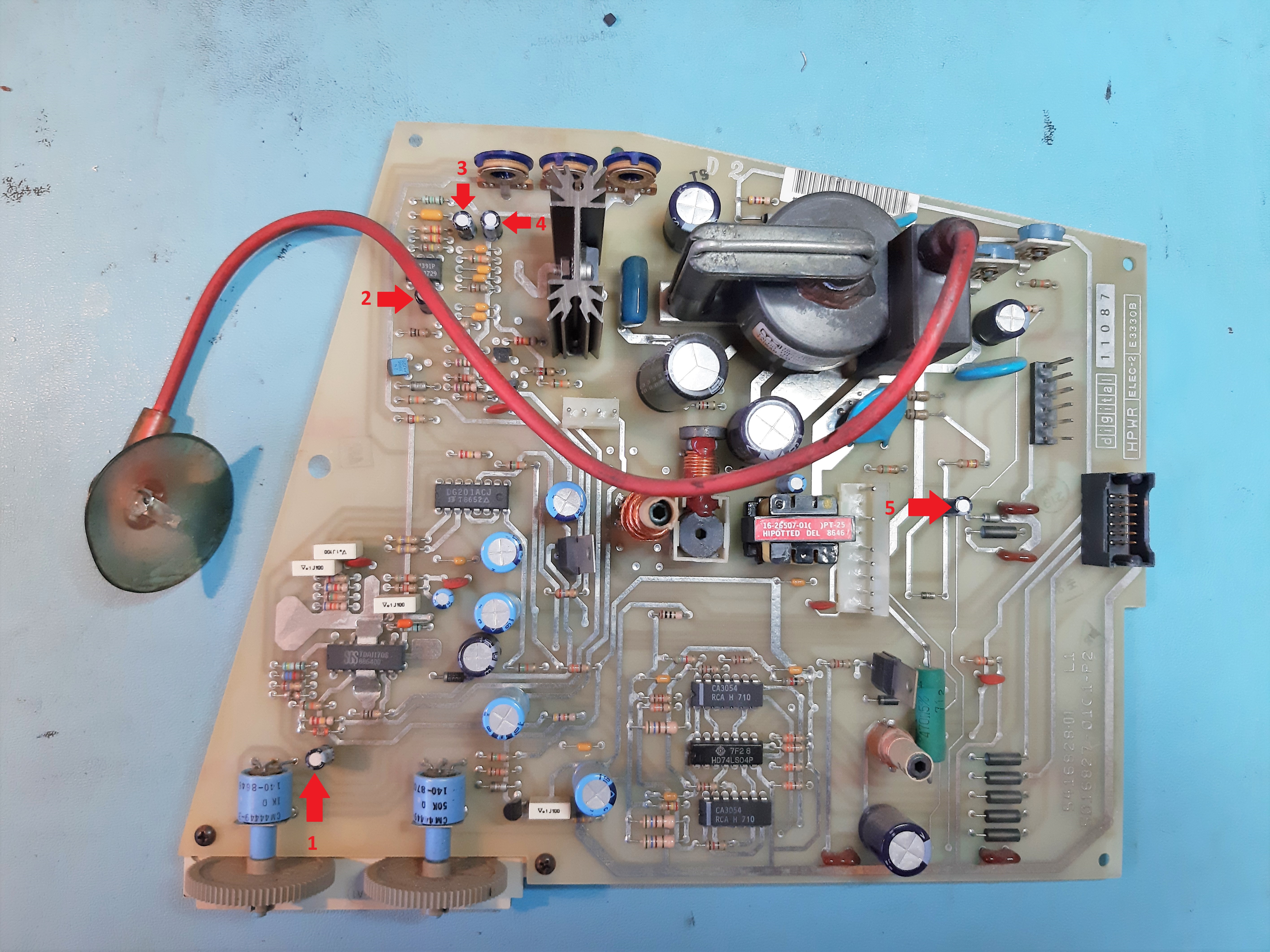 VAXmate Monitor Board - Replaced Parts